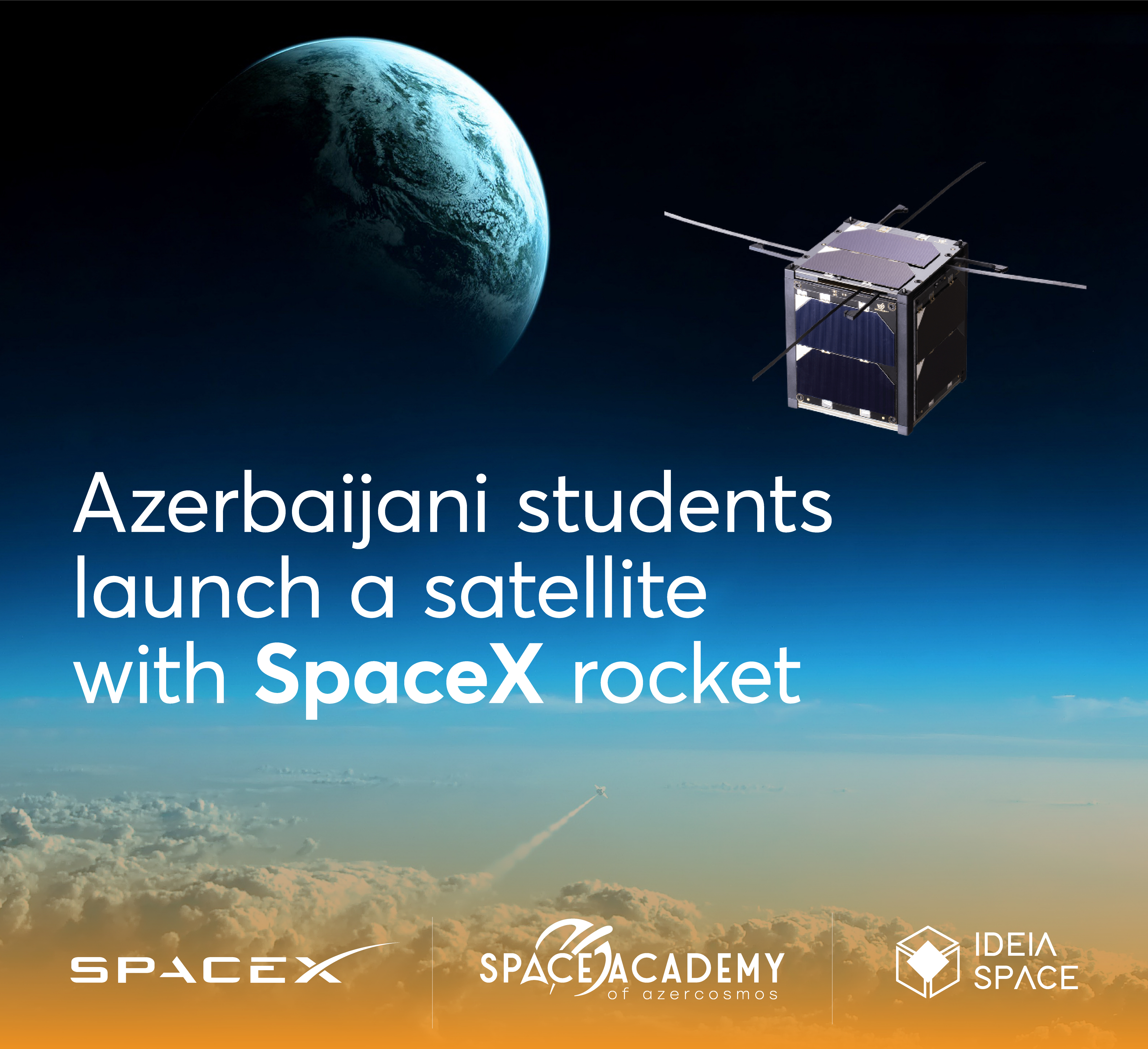 Azerbaijani Students to Launch Satellite into Orbit with SpaceX Rocket for the First Time