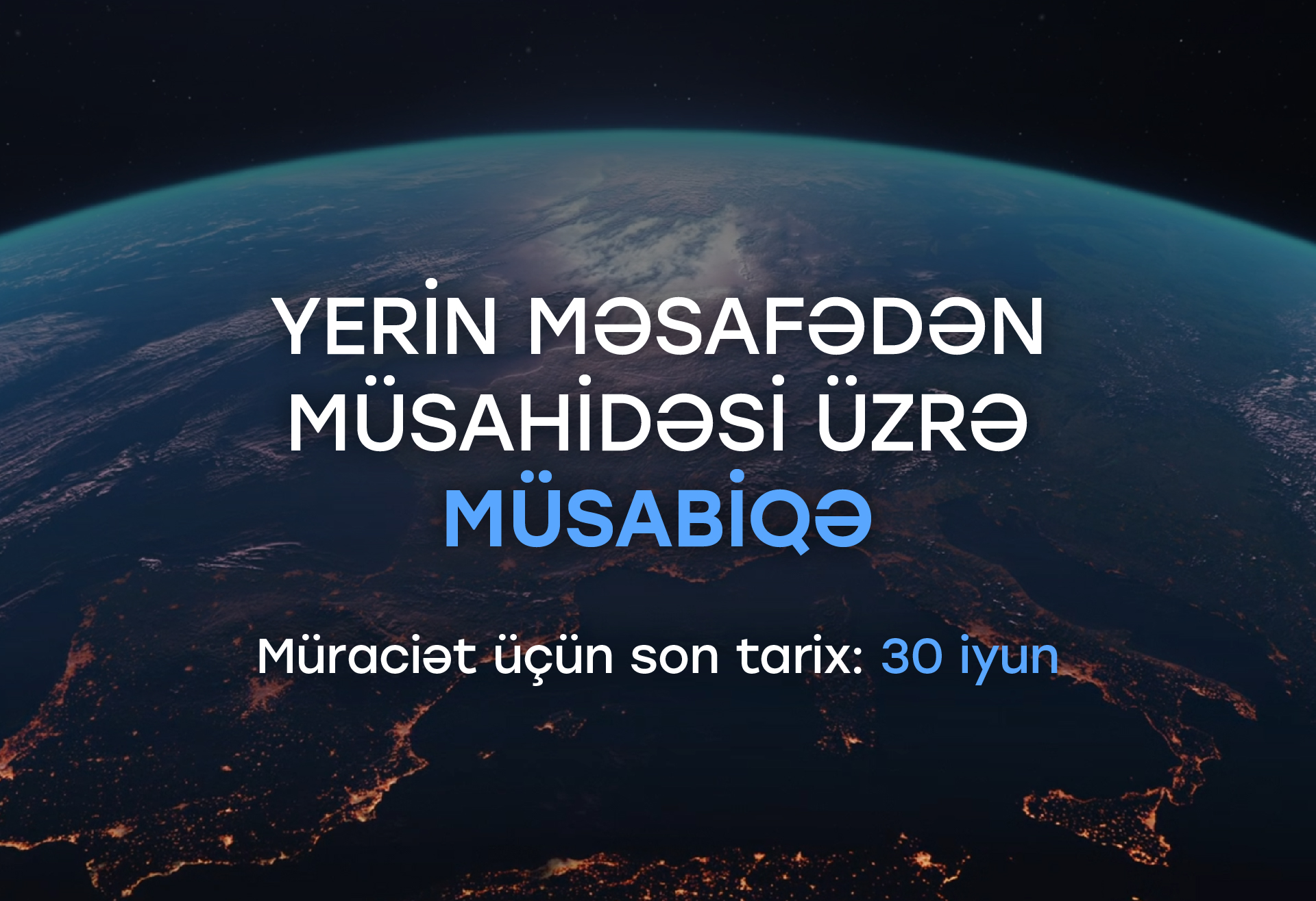 Azərkosmos yeni müsabiqə elan edir